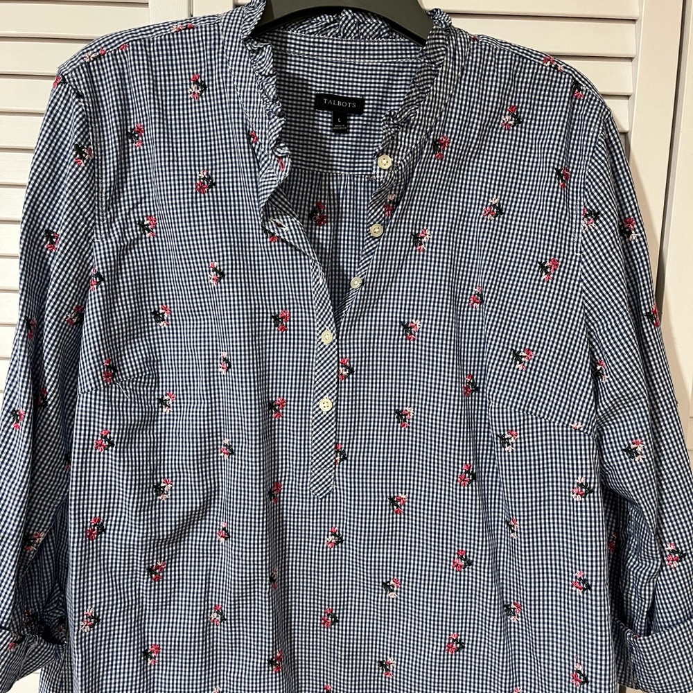 Talbots Pop-Over Shirt - Picture 6 of 10